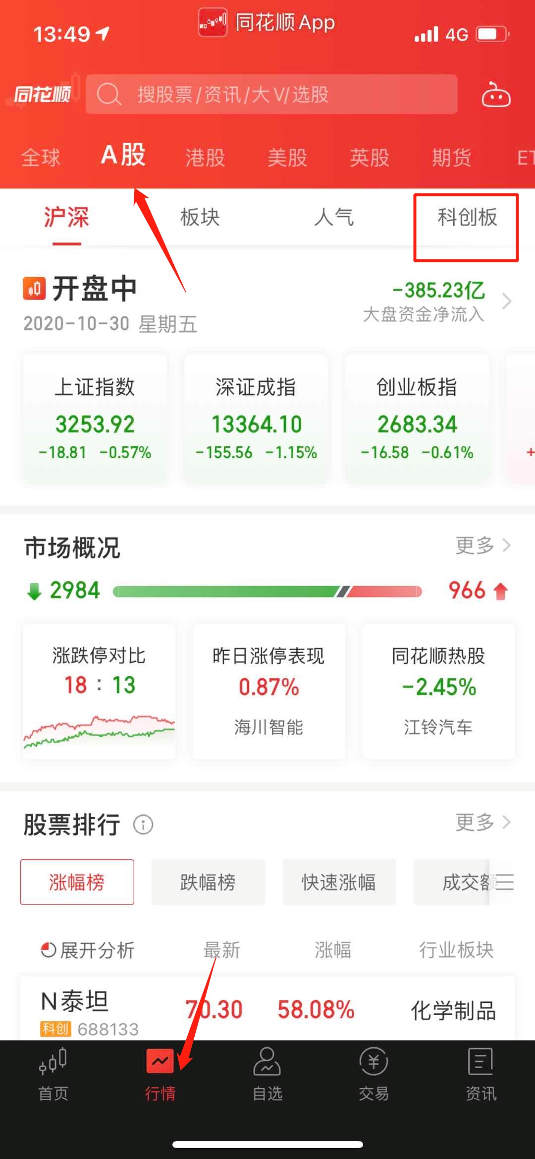 手机版同花顺,大单净量