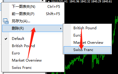 Swiss Franc图表夹