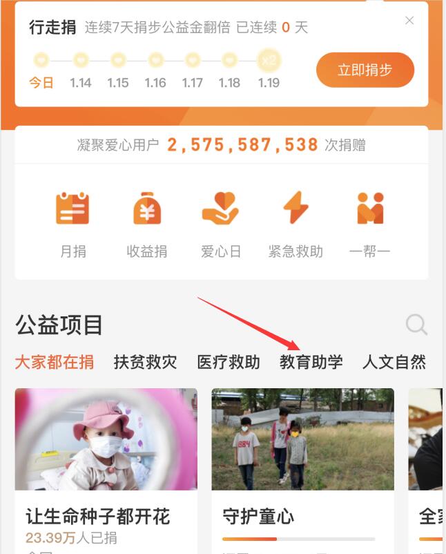 支付宝公益项目