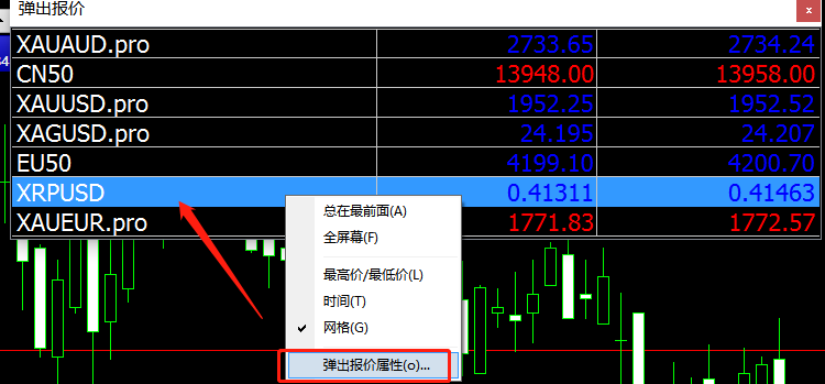 mt4背景色