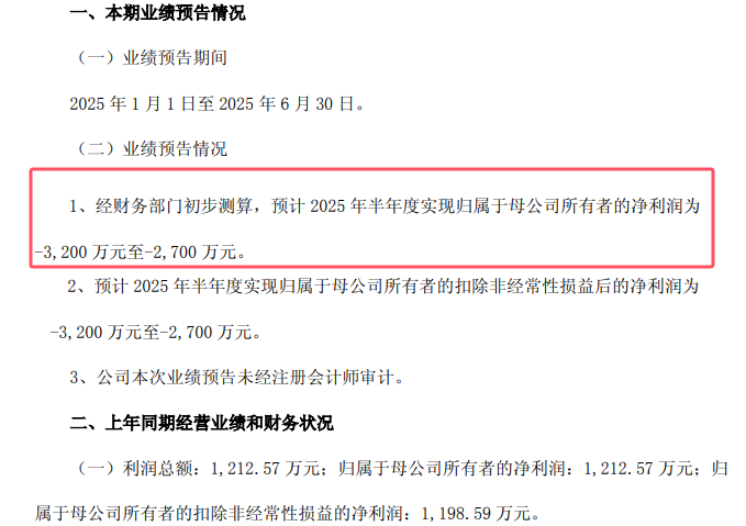 梅雁吉祥业绩预告