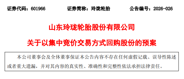 玲珑轮胎官方公告所示