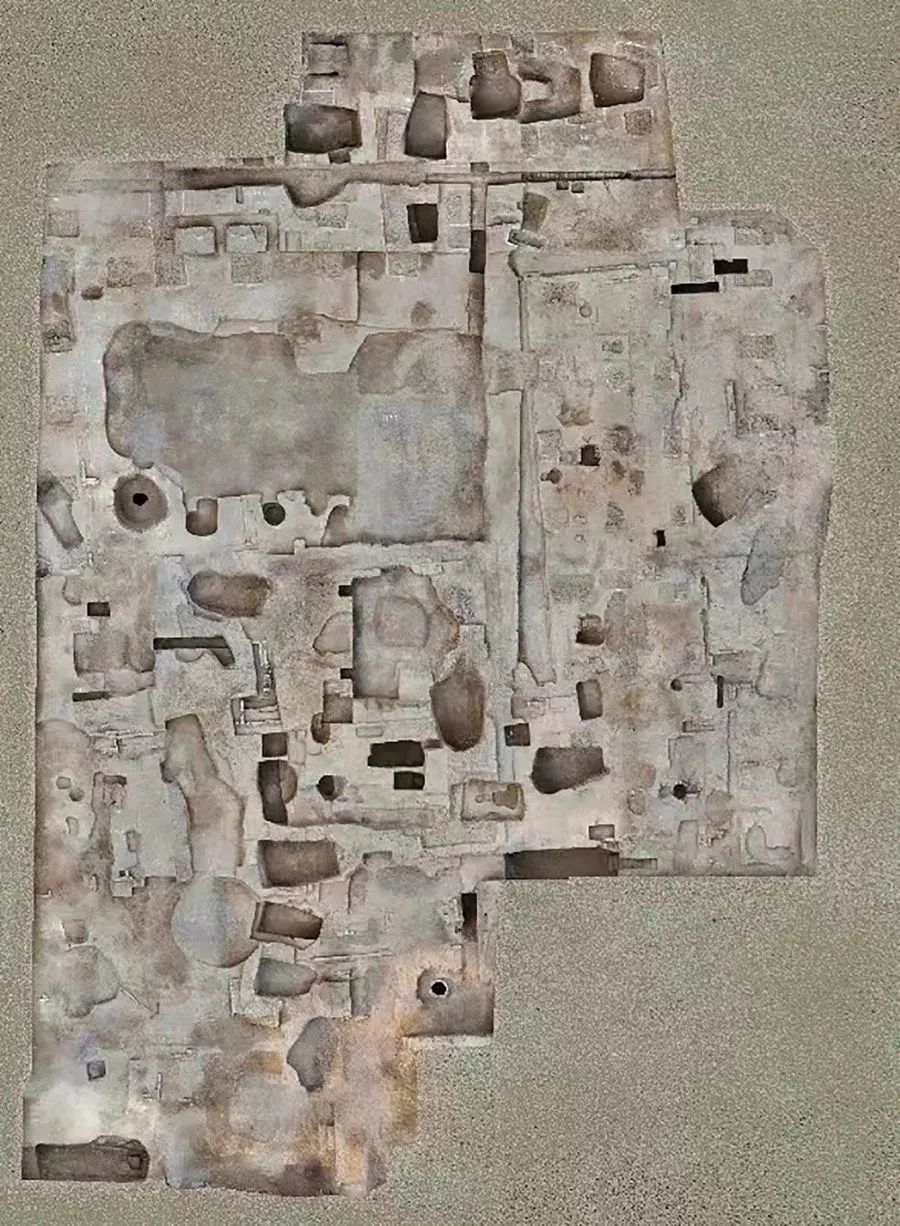 金中都大型建筑基址全景图（图源国家文物局）