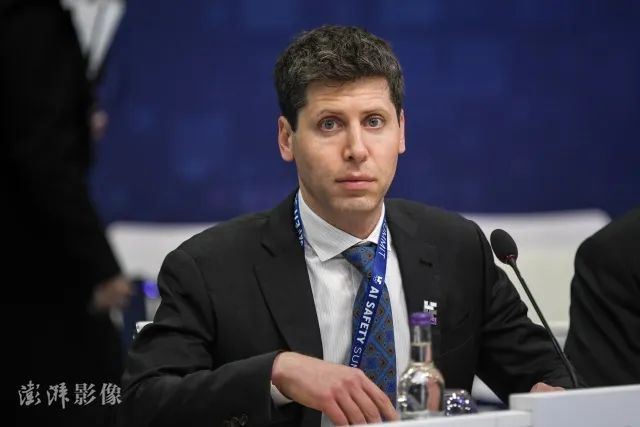 当地时间11月2日，英国布莱奇利园，首届人工智能安全峰会举行，阿尔特曼出席。图自澎湃影像