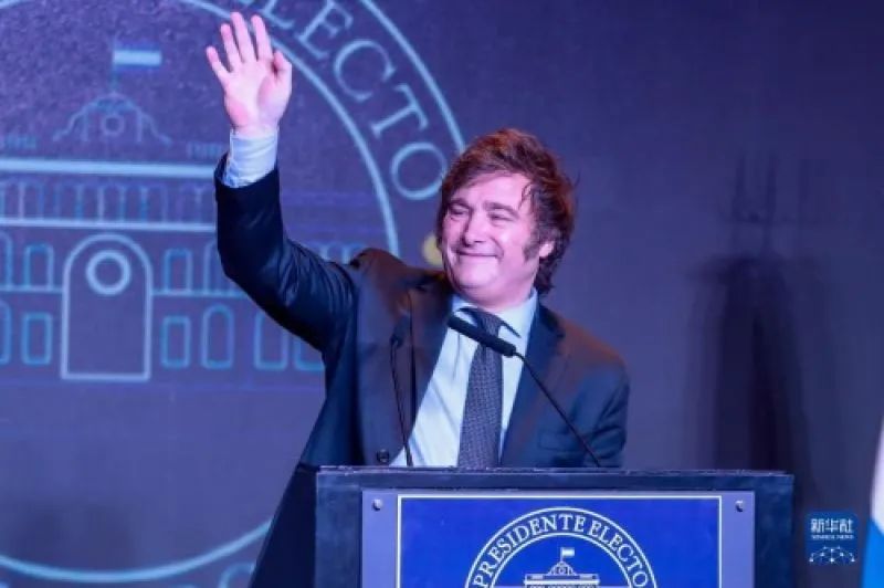 哈维尔·米莱。图片来自新华社