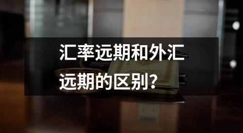 汇率远期和外汇远期的区别？