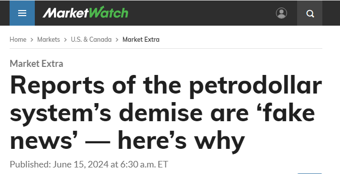 MarketWatch报道截图