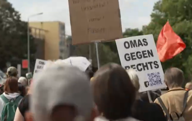 德国民众举行反右翼游行